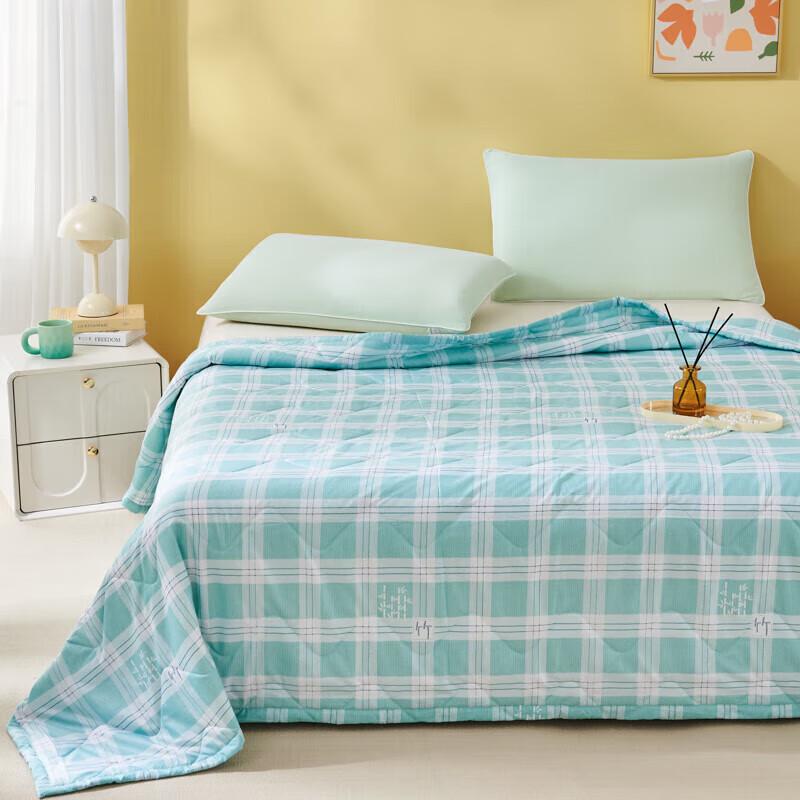 Jieliya Bamboo Rhyme Plaid Summer Quilt