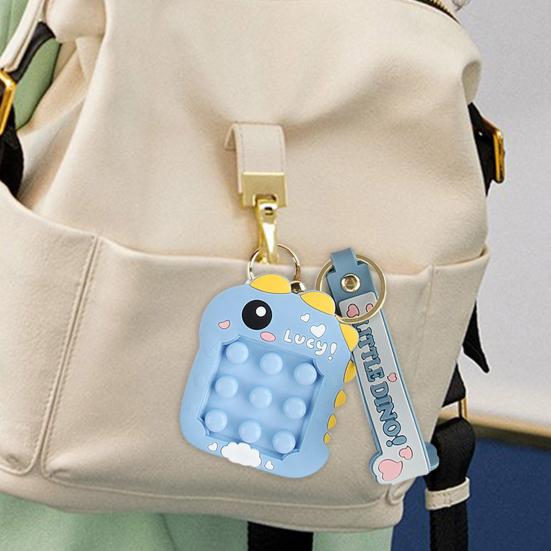 Push Bubble Bead Maze Game Keychain Stress Relief Portable Press Bubble Sensory Fidget Toy Backpack Hanging Decoration Boys Girls Christmas Gifts