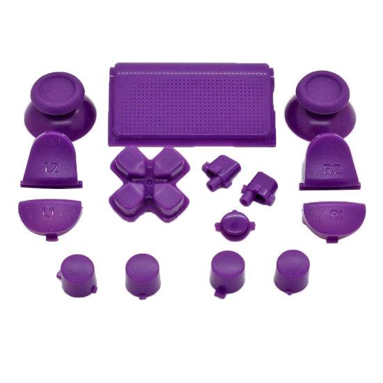 15 шт./набор Запасные части Набор кнопок для геймпада контроллера PS4 однотонного цвета фиолетовый