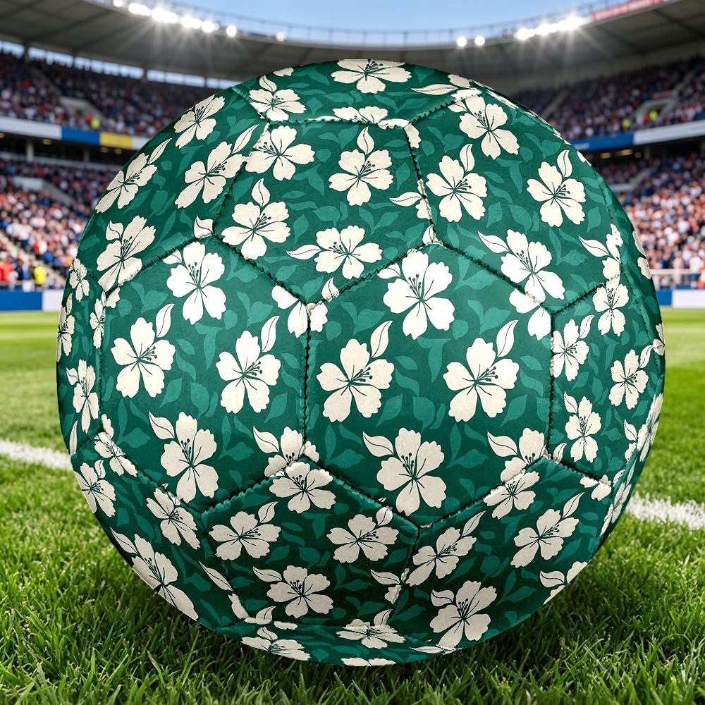 1PC Floral Soccer Ball Size 5 Football Machine Sewn Indoor/Outdoor Universal Football A123