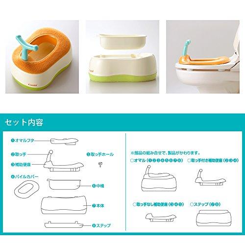 Combi Potty Training Baby Label Potty with Steps, Label Orange
