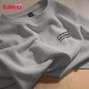Baleno Herren Oversized Waffelstrick Kurzarm-T-Shirt