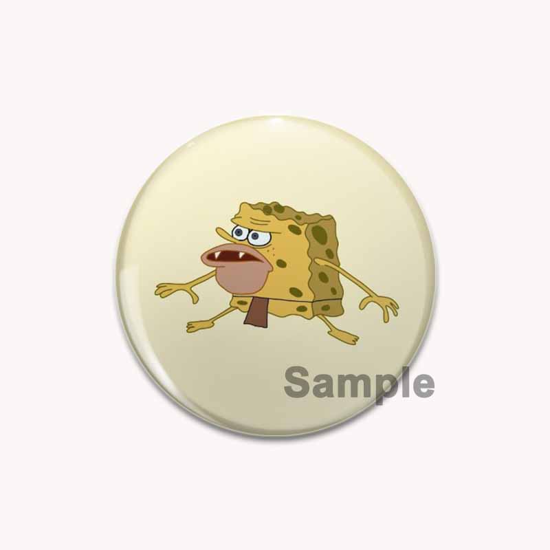 

32/44/58 мм Мультяшные животные Бабочка/воин Гусь/Сложенные значки Кот Искусство Письмо Быть добрым — это панк Броши Аксессуары для рюкзака Декоративная булавка 44mm