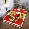 Beer-Themed Carpet with Pretzel and Wheat Vintage Design Print Suitable for Use As an Anti-slip for Living Room Bedroom Sofas