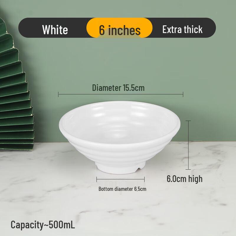Heat-Resistant Melamine Ramen & Soup Bowl