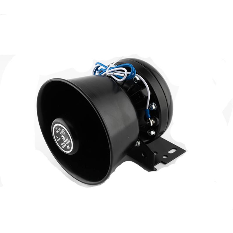Car Alarm Black Front Horn, Square Mouth High Decibel Horn, 200W300W400W Watt Car Mounted Alarm Speaker, 12V24V Universal