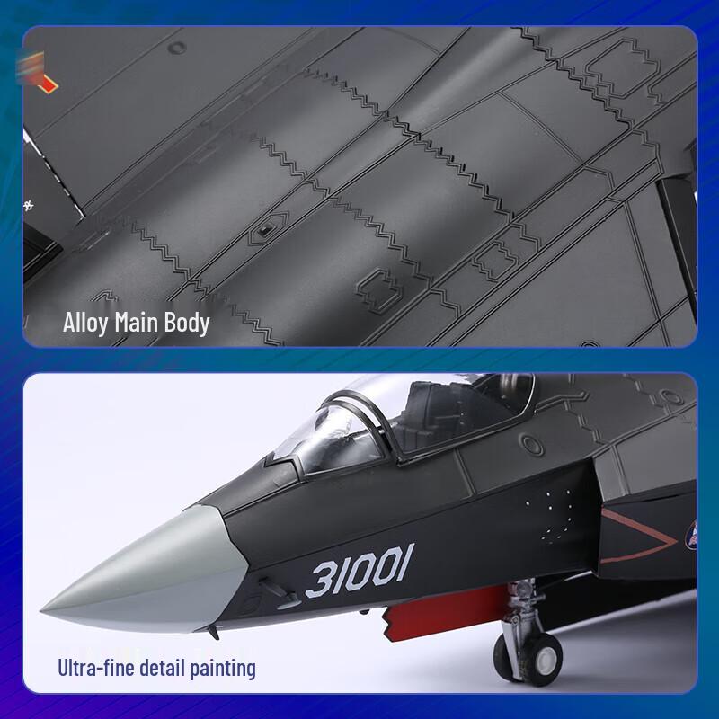 J-31 Fighter Jet Alloy Model