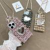 Rhinestone Love Mirror Mobile Phone Case for IPhone17 Perfume Bottle for Apple 14 Crossbody Cord 16 Full Diamond Luxury 13