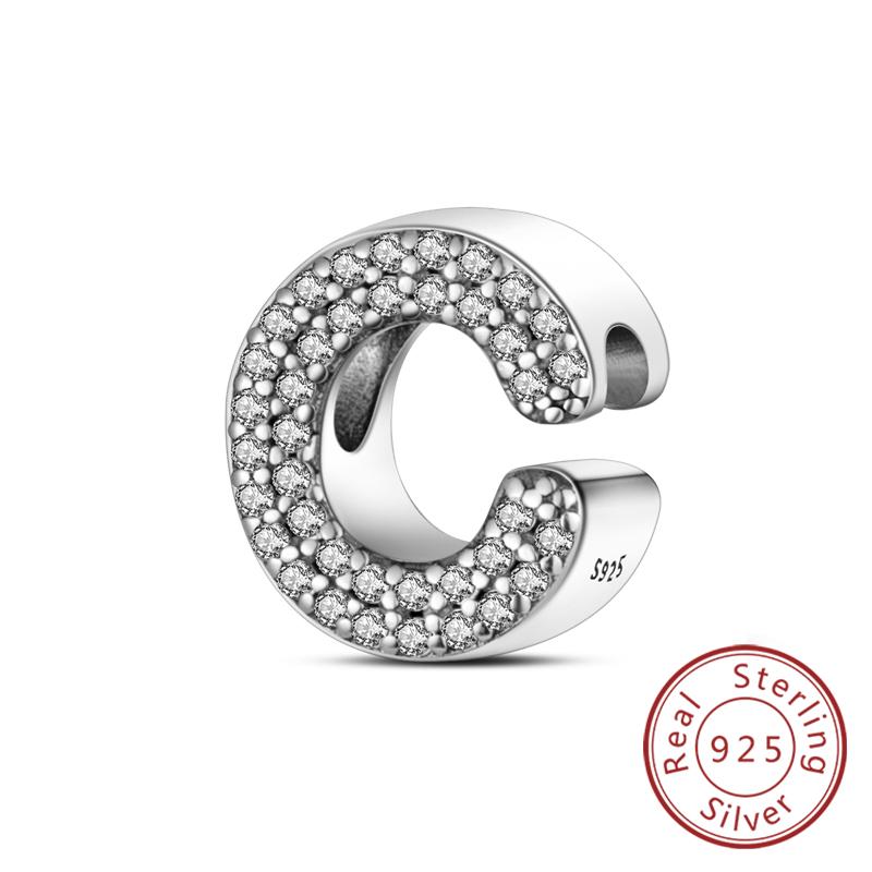 Charms Passen Auf Original Armband A-Z Alphabet Charms Perlen Kupfer 26 Buchstaben Charm Für Frauen Mädchen Diy Feiner Schmuck Geschenk