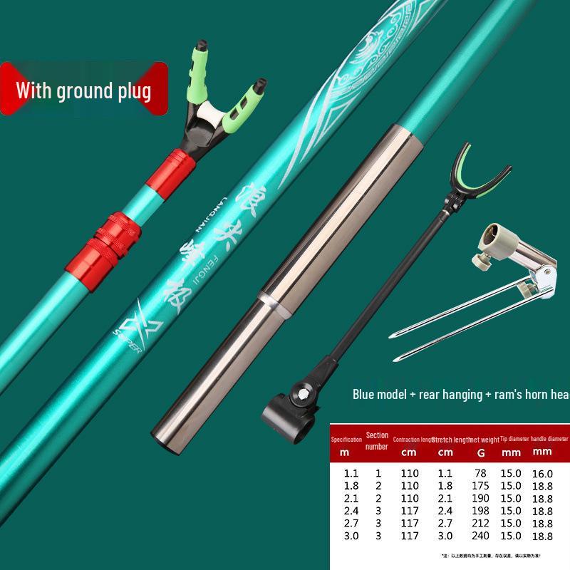 Ultra-Light Carbon Fishing Rod Stand & Holder for Box and Chair Use