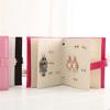Portable Ear Studs Storage Case Jewelry Organizer Book Travel PU Leather Earrings Holder