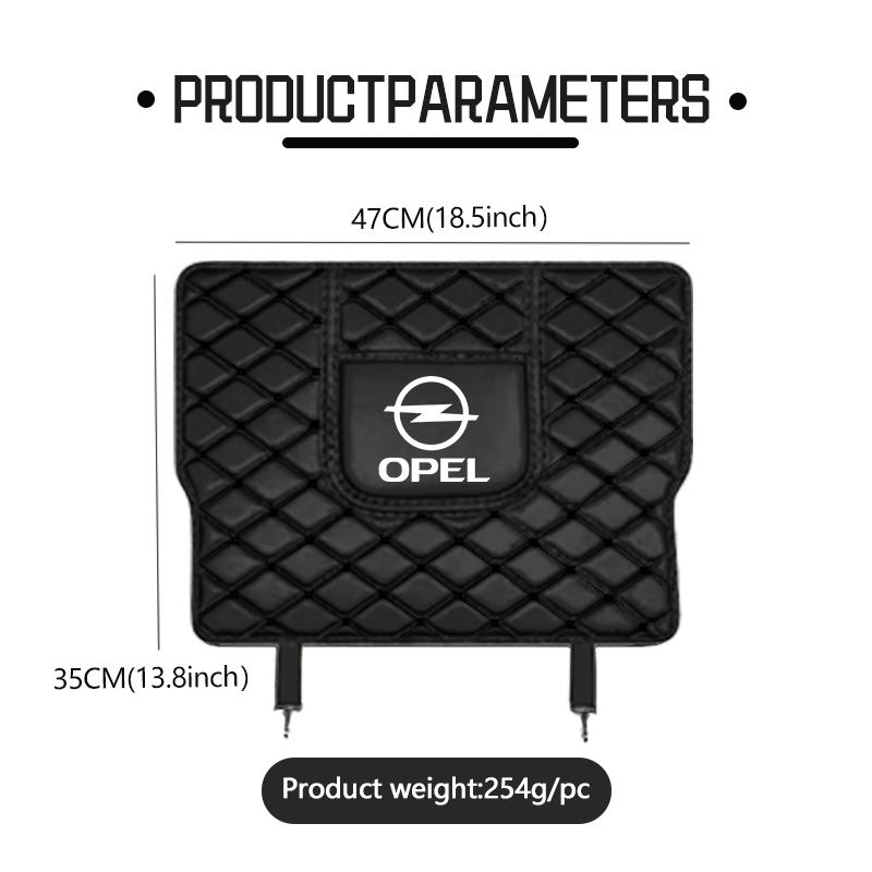 Car Anti-kick Pad Leather Seat Back Protector Anti Scratch Mat For Opel Meriva Mokka Grandland Vectra Zafira Vivaro Antara