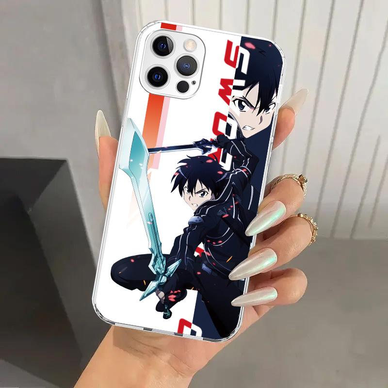 Anime Sword Art Online SAO Phone Case for Iphone 17 Air 16 15 Plus 14 13 Mini 12 11 Pro Max 16E 7 8 SE 2020 Soft Funda Print She