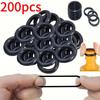 200pcs 15 Sizes O Rings Rubber O Ring Seal NBR Black Sealing O-rings Nitrile Washer Rubber O-ring Set Assortment Kit Set Box-.-