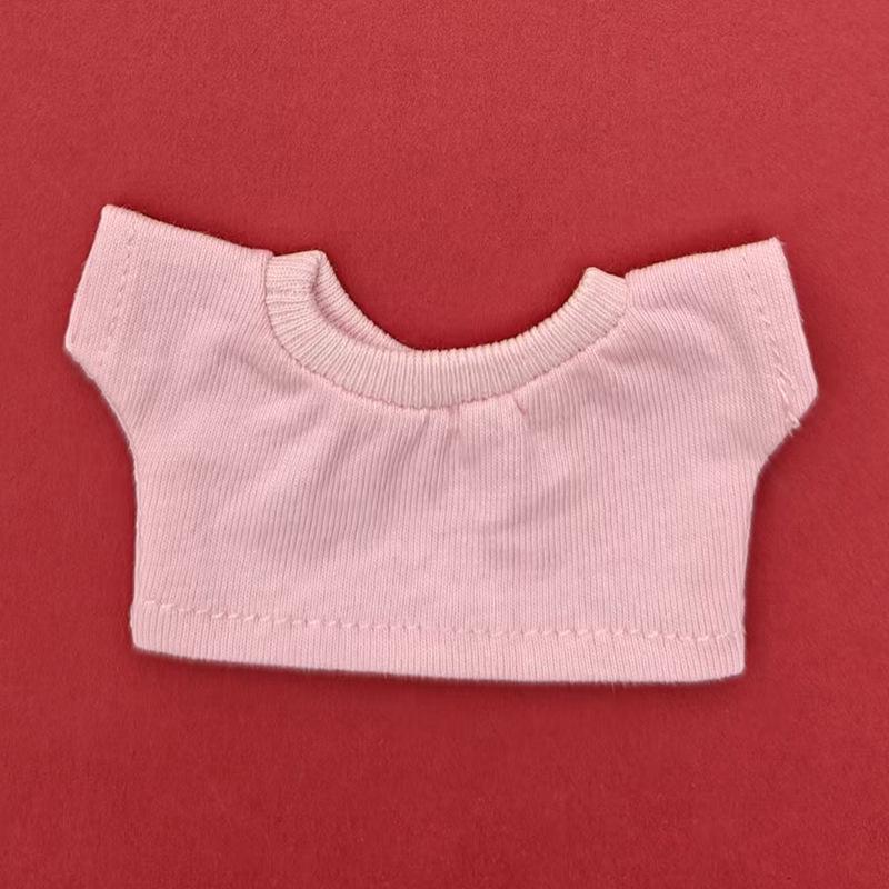 Labubu Keychain Pendant Outfit: Doll Jeans and Short Sleeve Set