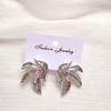 Hyperbole Long Water Droplet Flower Wing Round Wave Square Shell Golden Pendant Earrings for Women CCB Smooth Creative Jewelry