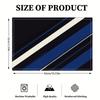 4pcs 2D FLAT Digital Print Placemats, Blue, White, and Black Diagonal Stripe Pattern Printed Placemats, to Make Your Dining Room More Beautiful,