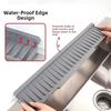 Narrow Edge Kitchen Sink Protector Silicone Drain Pad Cover New Sink Splash Guard  Countertop Use