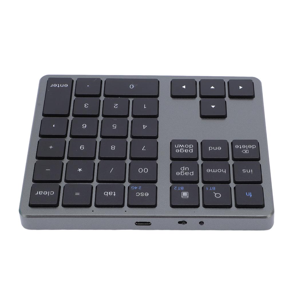 Number Pad Wireless Dual Mode 35 Keys Rechargeable Numeric Keypad for Laptop PC Tablet