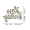 Happy Birthday Metal Cutting Dies DIY Craft Carbon Steel Embossing Template Stencil Scrapbooking for Card Die Cuts Mold