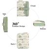 Floral Card Coin Petal Stylish Mini Wallet [RNIEGA] Women's Bi-fold Wallet, Lightweight, Compact, Print, Slots, Purse, Anti-Skimming, Button,