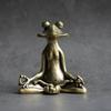 Meditation Zen Buddhist Frog Statue Animal Sculpture Incense Burner Frog Incense Stick Home Desk Decoration Tea Set Pet