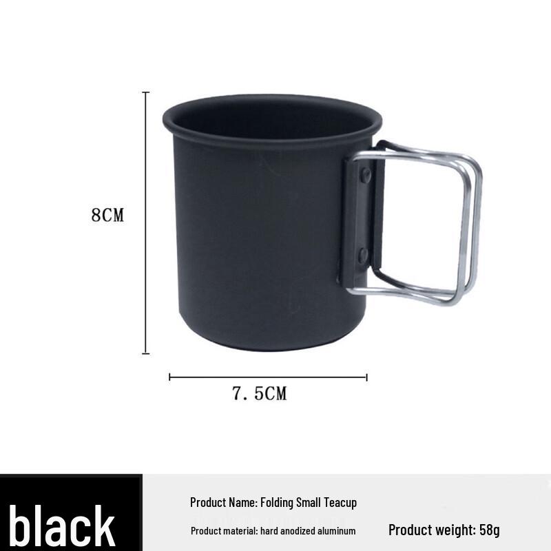 Outdoor Folding Aluminum Camping Mug Standard