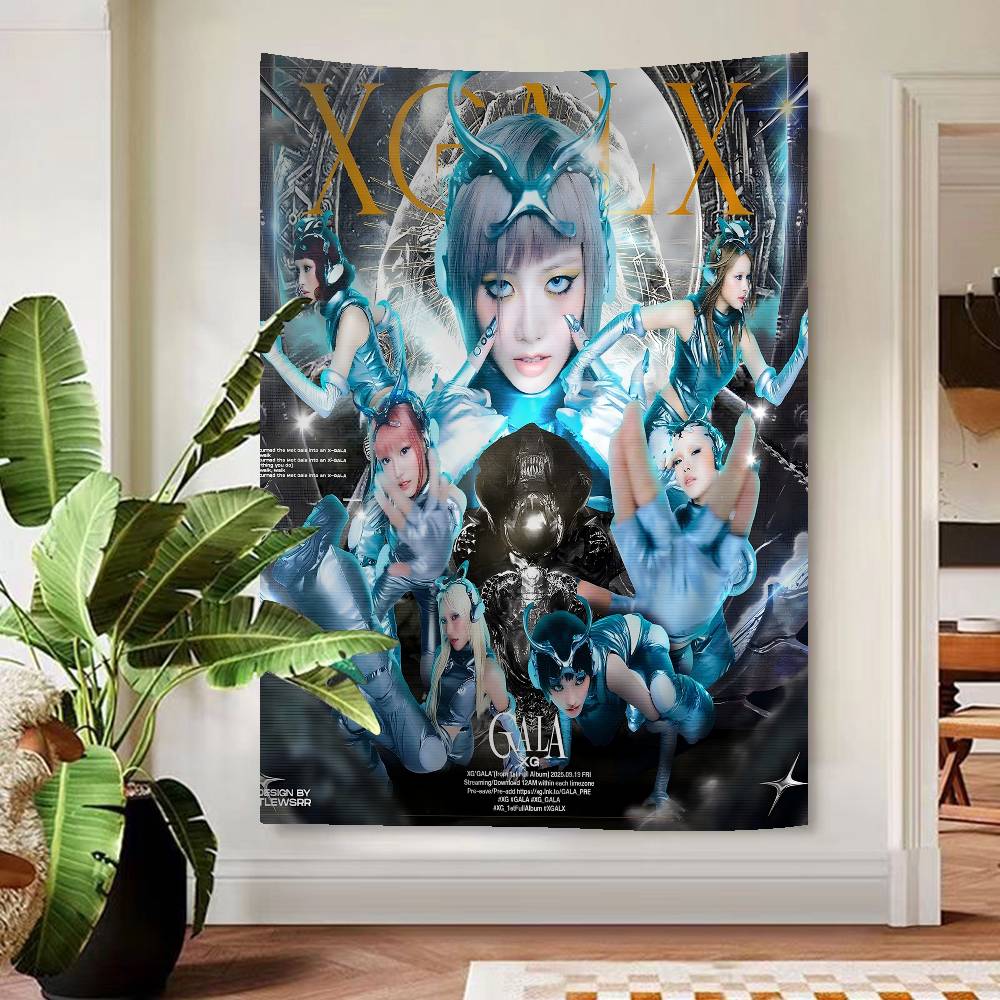 Kpop XG Group Hanging Bohemian Tapestry Hanging Tarot Hippie Wall Rugs Dorm Japanese Tapestry