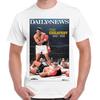 Muhammed Ali Clay Hyllest Daglig Nyhetsmagasin Største Bokser Retro T-skjorte 2296