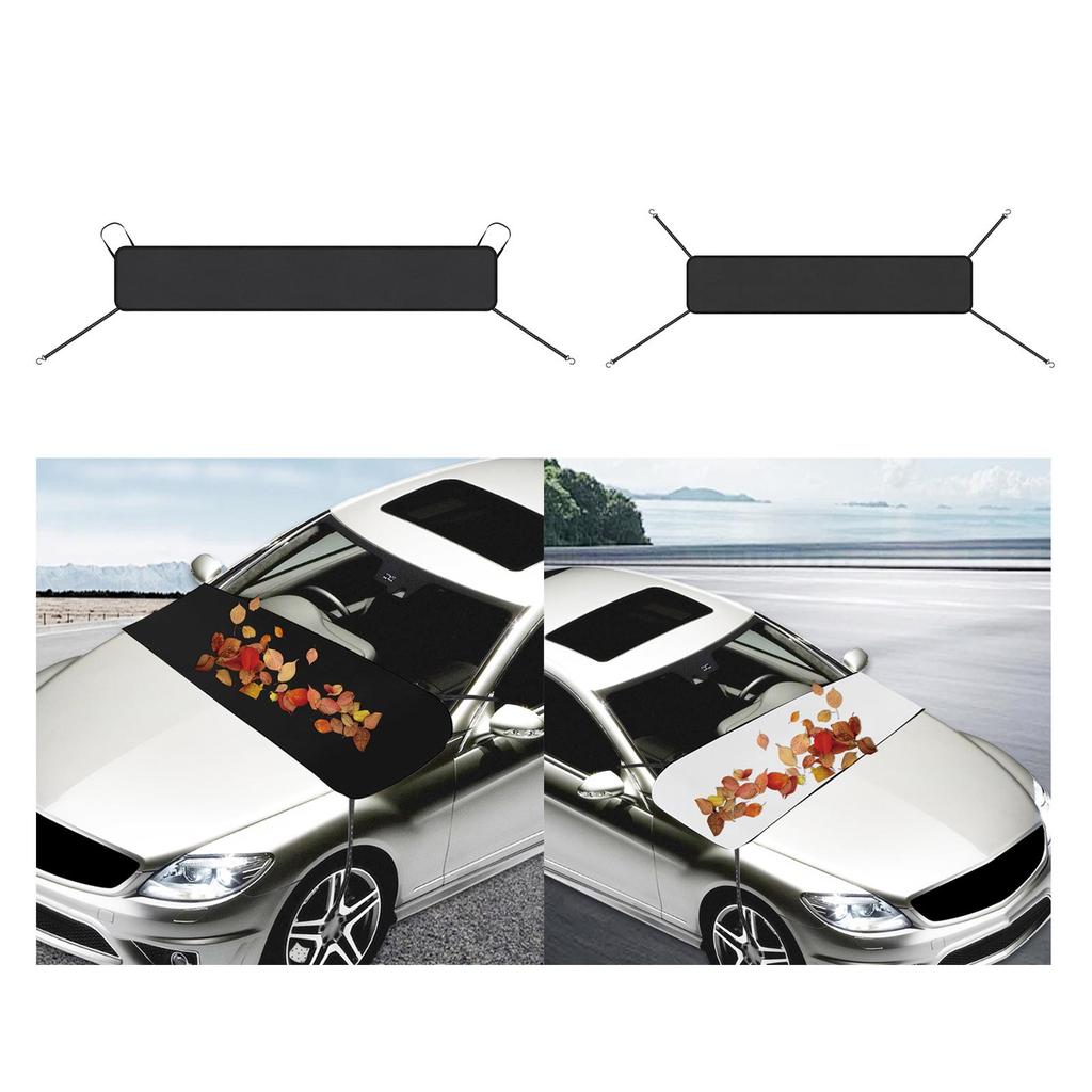 Car Front Windshield Rain Trough Cover for All Seasons Dust Frost Protector Block Fallen Leaves for Most Cars Sedan SUVs