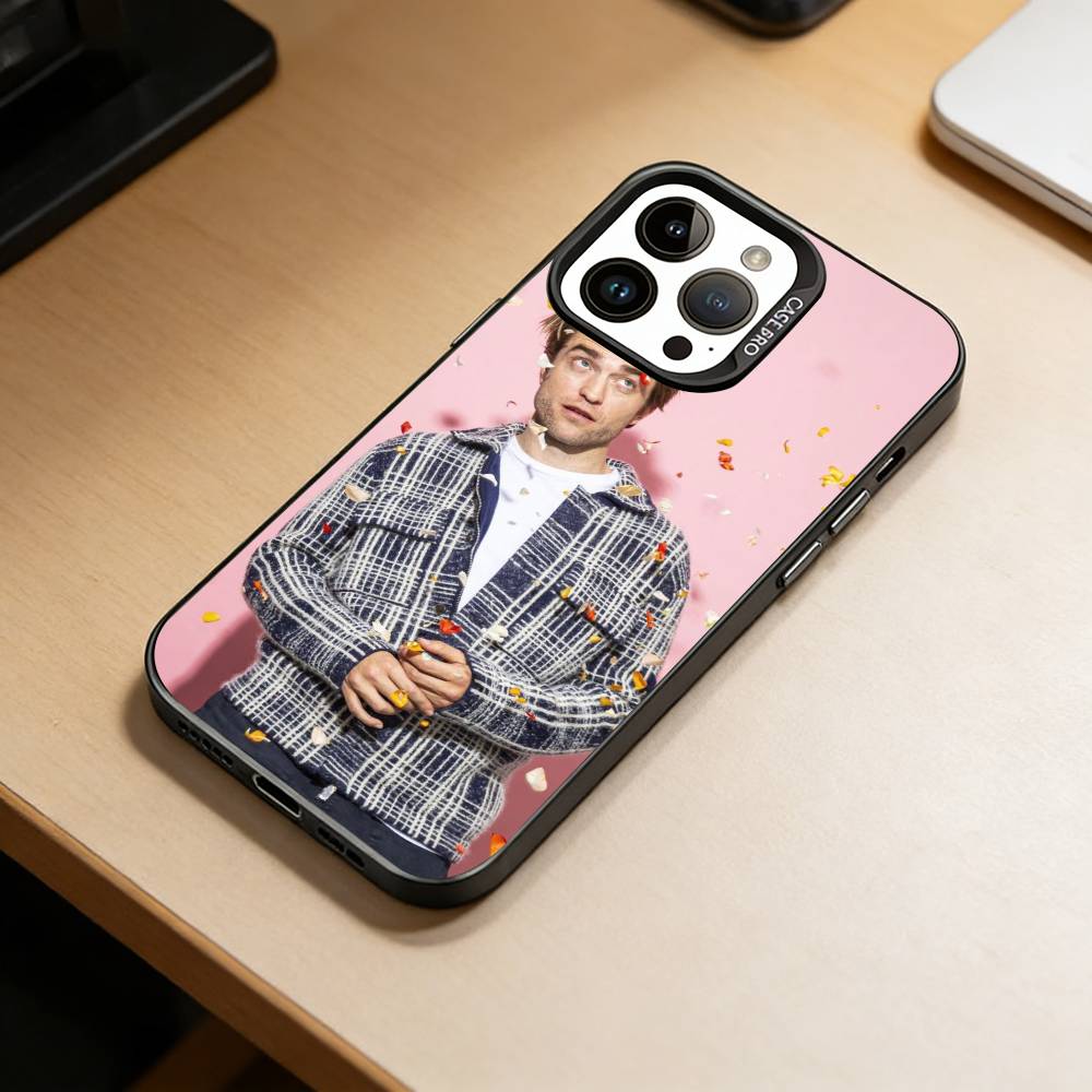 R-Robert P-Pattinson  Phone Case For iPhone 17,16,15,14,13,12,11 Plus,Pro Max,XS,Colorful Silver Black Cover