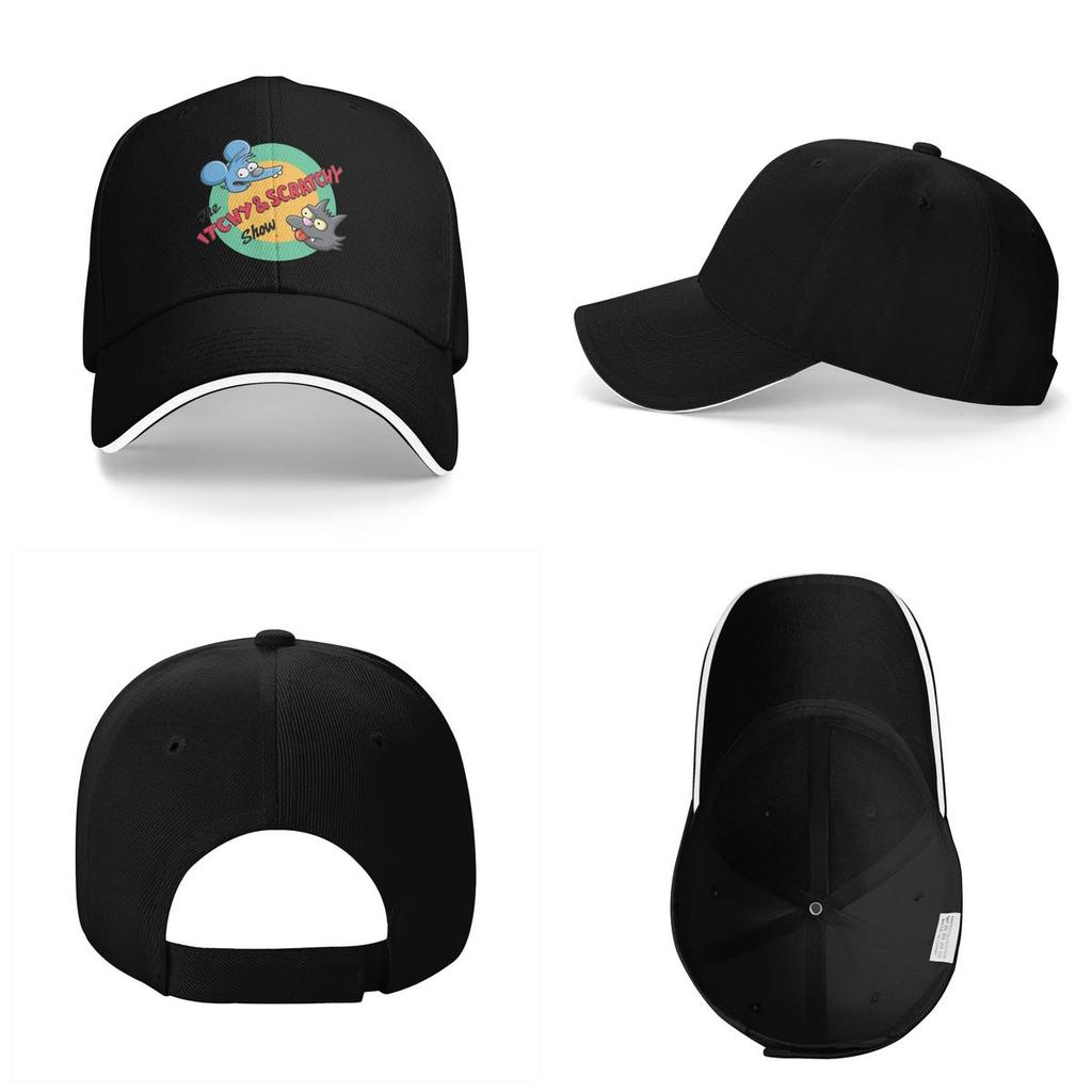 Unisex Baseball Hats The Itchy And Scratchy Show Cartoon Animation Streetwear Sports Baseball Caps Hip Hop Cap Casquette Hats