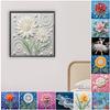 DIY Pearl Painting Art Kits with Frame 25x25cm Pearl Gem Paintings Picture Arts Craft for Adults Beginners Home Wall Decor