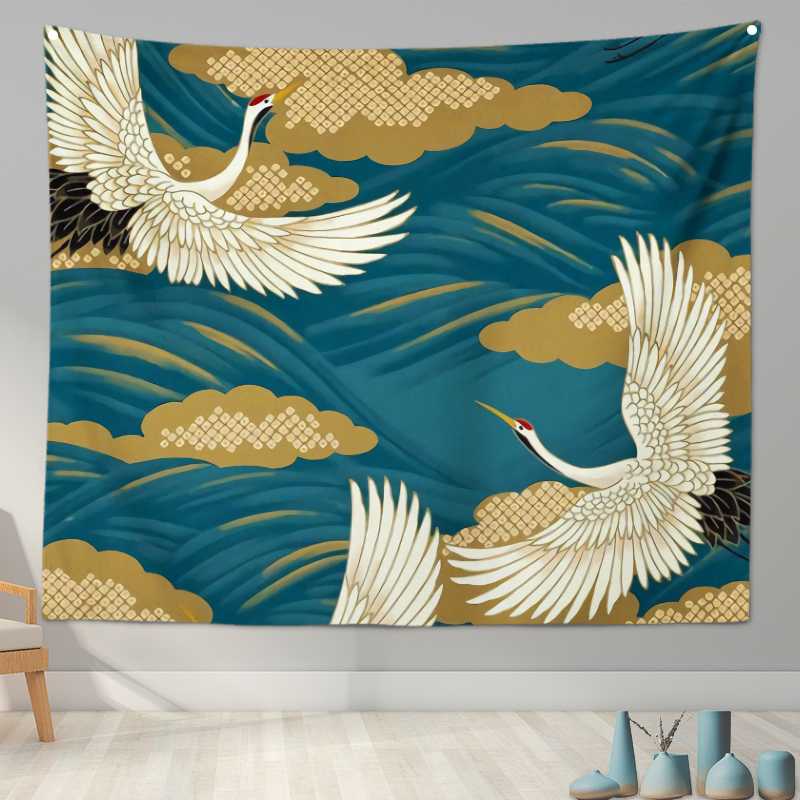 Ukiyo-e Japanese Print Tapestry Wall Cloth Cushion Bedroom Hanging Home Decoration Living Room Background Cloth Tapiz