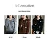 2025 Stylish Bow Jacquard Wool Knit Cardigan - Round Neck, Single-Breasted Thin Sweater Coat