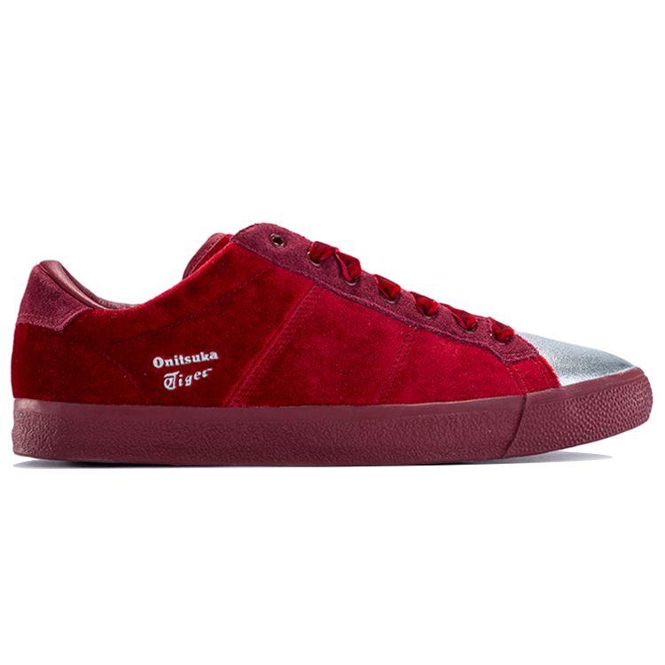 ONITSUKA TIGER Lawnship Synthetic Leather Suede Balance Lightweight Durable Low-Top Sneakers Women Sneakers Red D7F8N-2626