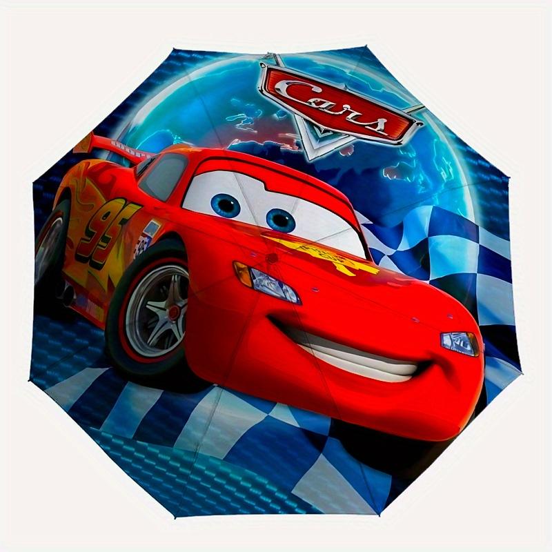 1 Auto Open Lightning McQueen, Cars Themed Colorful 8-rib Portable Umbrella for Men and Women, A Compact Commuting Companion Suitable for Da