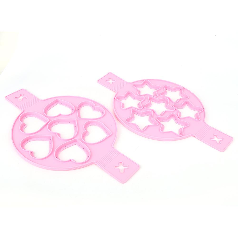2Pcs Silicone Egg Ring Pancake Maker Non Stick Egg Cooker Pan Flip Mold DIY Kitchen Accessories