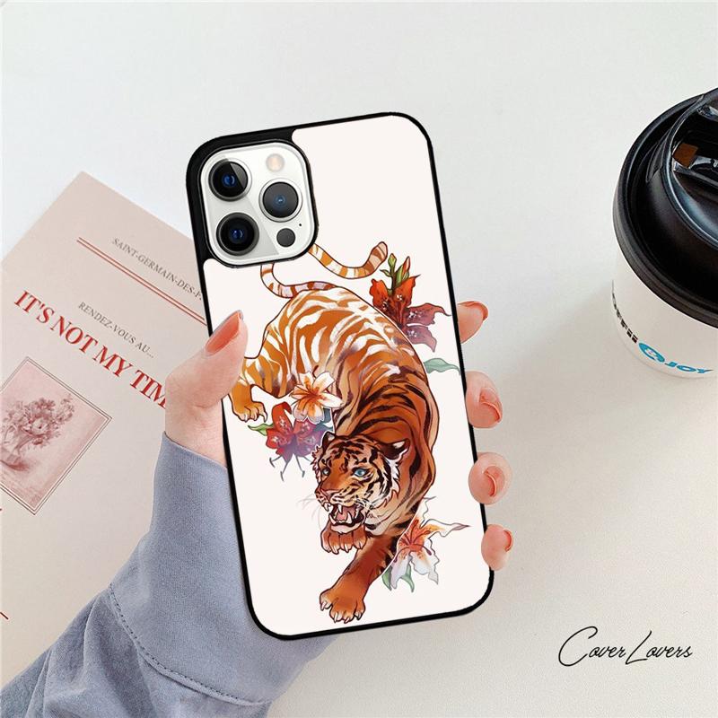 

Tiger Sketch Art Phone Case For Apple iPhone 17 Air 11 Pro Max Plus Coque For iPhone 17 Air 14 15 16 13 12 Max Cover iPhone 13