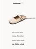 Weiwei Women's Retro Summer Flat Half-Slippers - Plus Size, Easy Slip-On