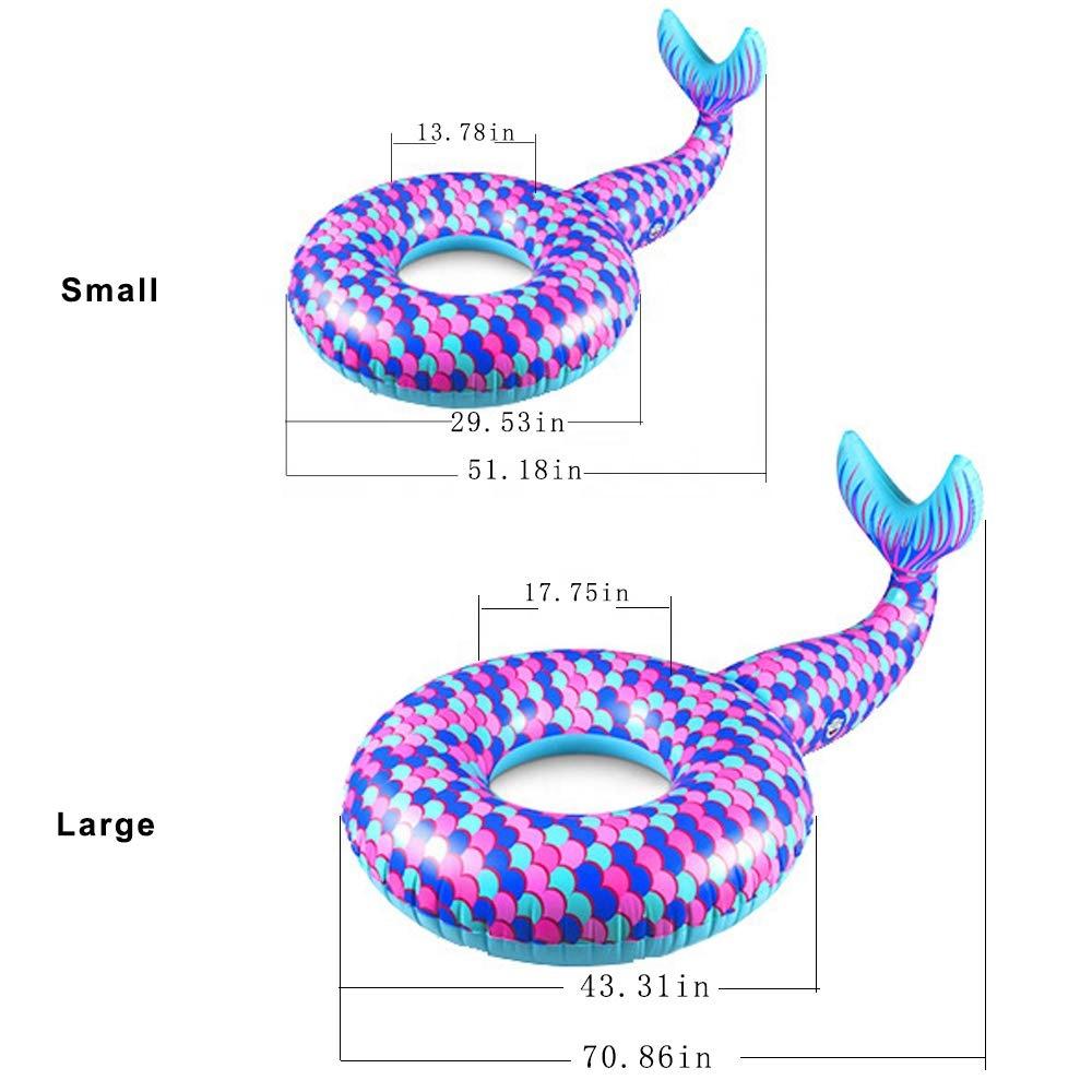 

130 см 180 см надувной поплавок для бассейна с русалкой, игрушка для плавания