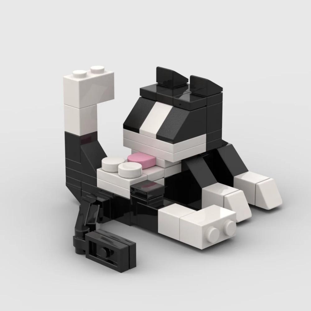 Hayvan Serisi 62 Adet MOC Tuğlalar Kedi Figürleri Kendin Yap Yapı Taşları Çocuklar İçin Eğitim Oyuncakları Çocuklar Doğum Günü Hediyesi