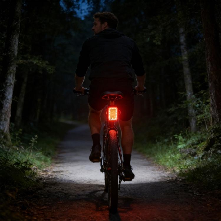 Road Bikes Security Light Rechargeable Bicycles Light Night Cycling Tail Lamp for Mountain Bikes & Commuters