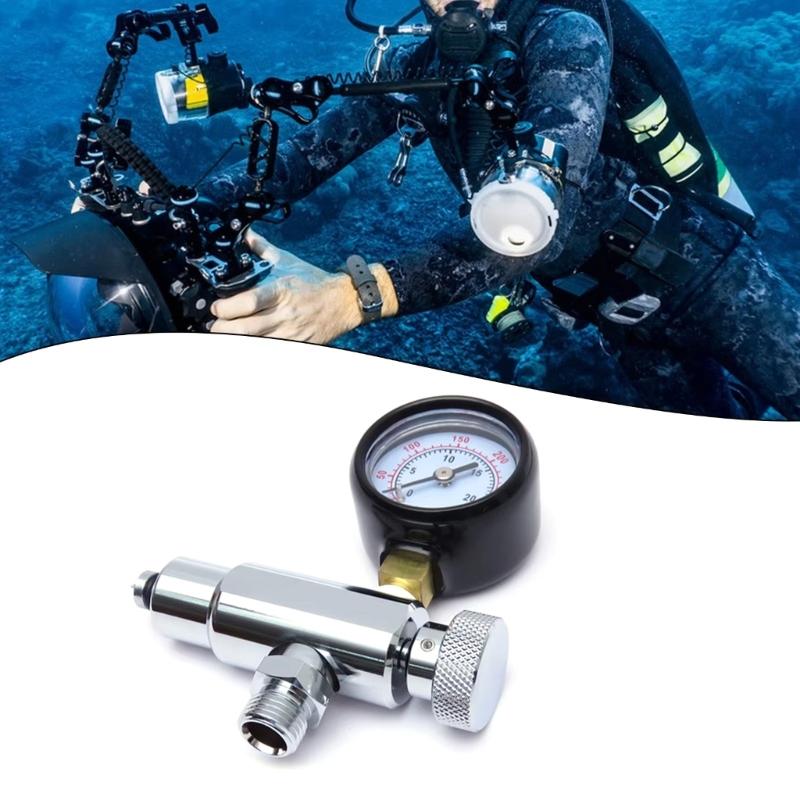 Accurate Diving Pressure Test Tool for Regulator Maintenance Scubas Diving Regulator Intermediate Pressure Checker Gauge
