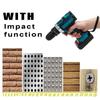 48V 68VF LED 2-Speed 3Modes Electric Drill Hammer Cordless 28N.m High Power Screwdriver Rechargeable with Battery