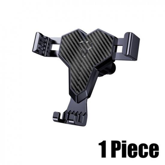 Gravity Carbon Fibre Mobile Cell Phone Stand Car Air Vent Mount Holder Support