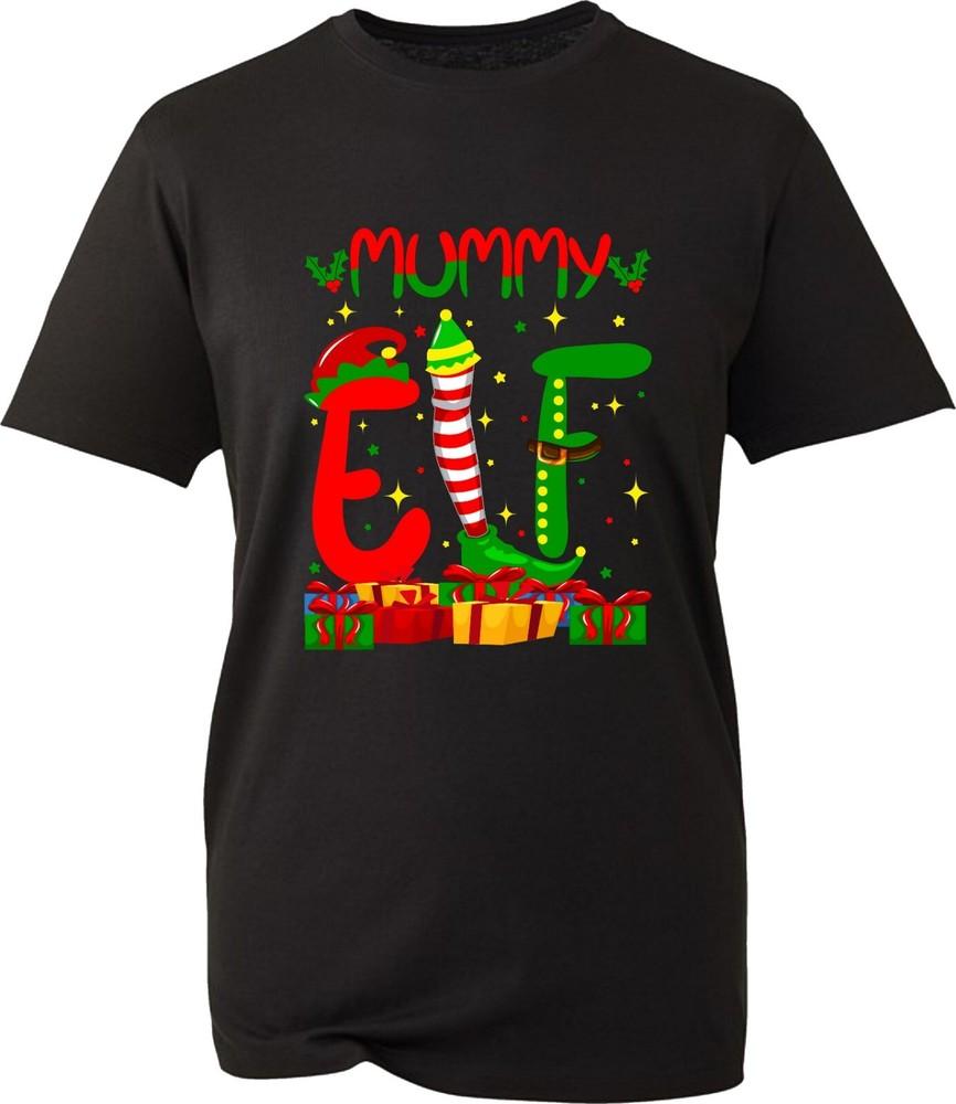 Baby Elf Daddy Elf Mummy Elf Family Matching Tshirt Christmas Elf Pajamas Top S