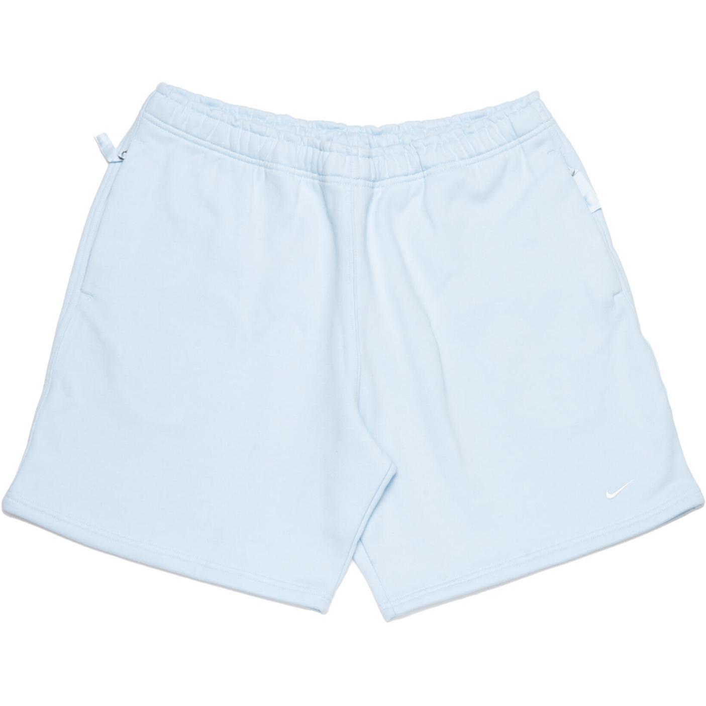 Nike Solo Swoosh Fleece Shorts Logo Light Blue Men s DV3055-441 XL