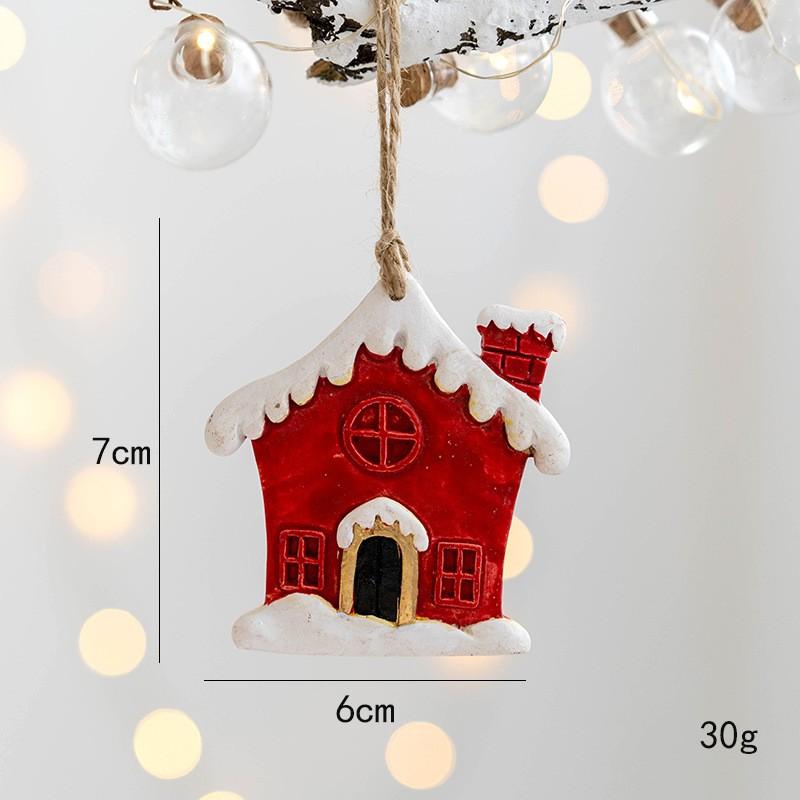 Creative Christmas Cookie Cake Old Man Ice Cream Cone Chef Old Man Donut Gingerbread Man Pendant for Christmas Tree Decoration