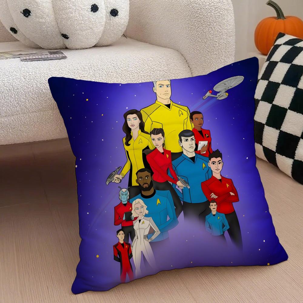 Science Fiction Movie S-Star Trek Cushion Cover Linen Pillow Case Soft Breathable Protective Couch Room Decoration